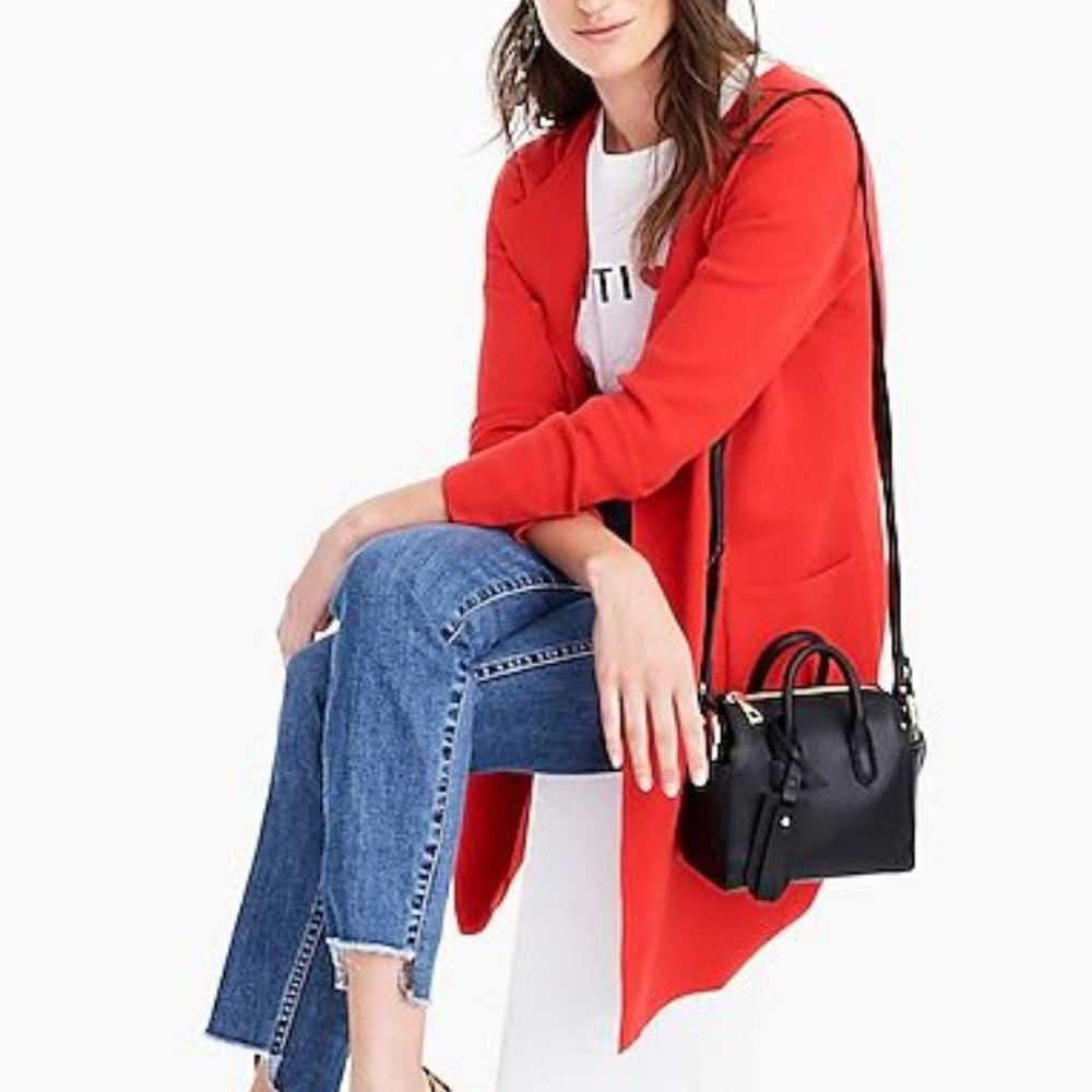 J.CREW Juliette Collarless Sweater-blazer Item J6339